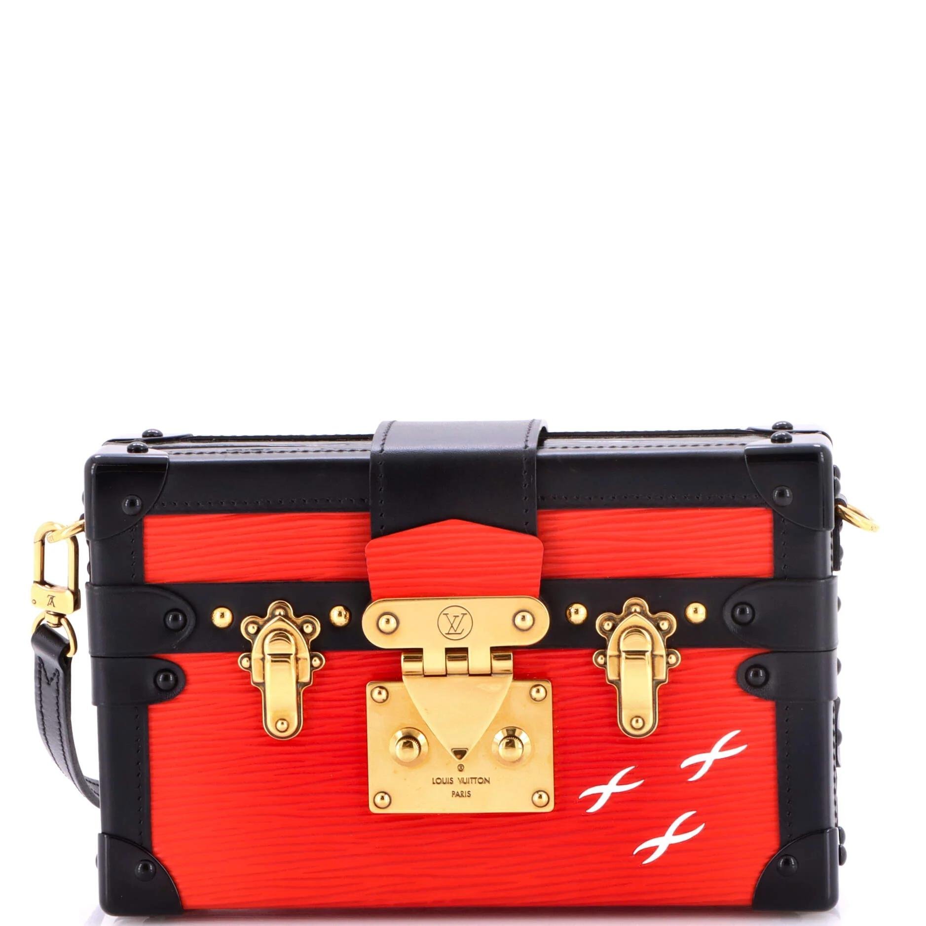 Leather clutch bag