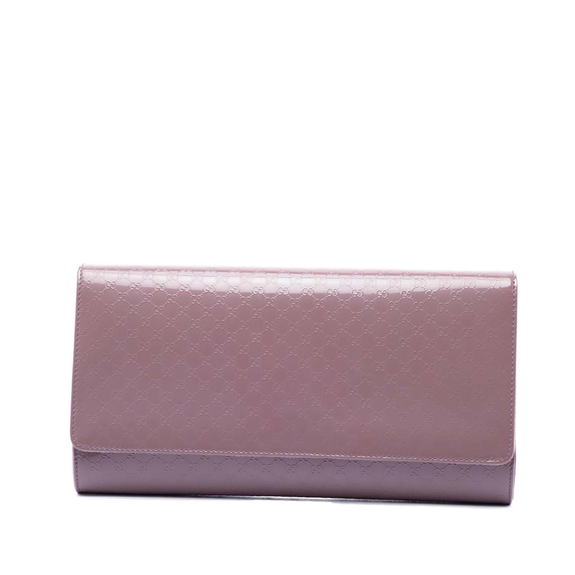 Broadway patent leather clutch bag
