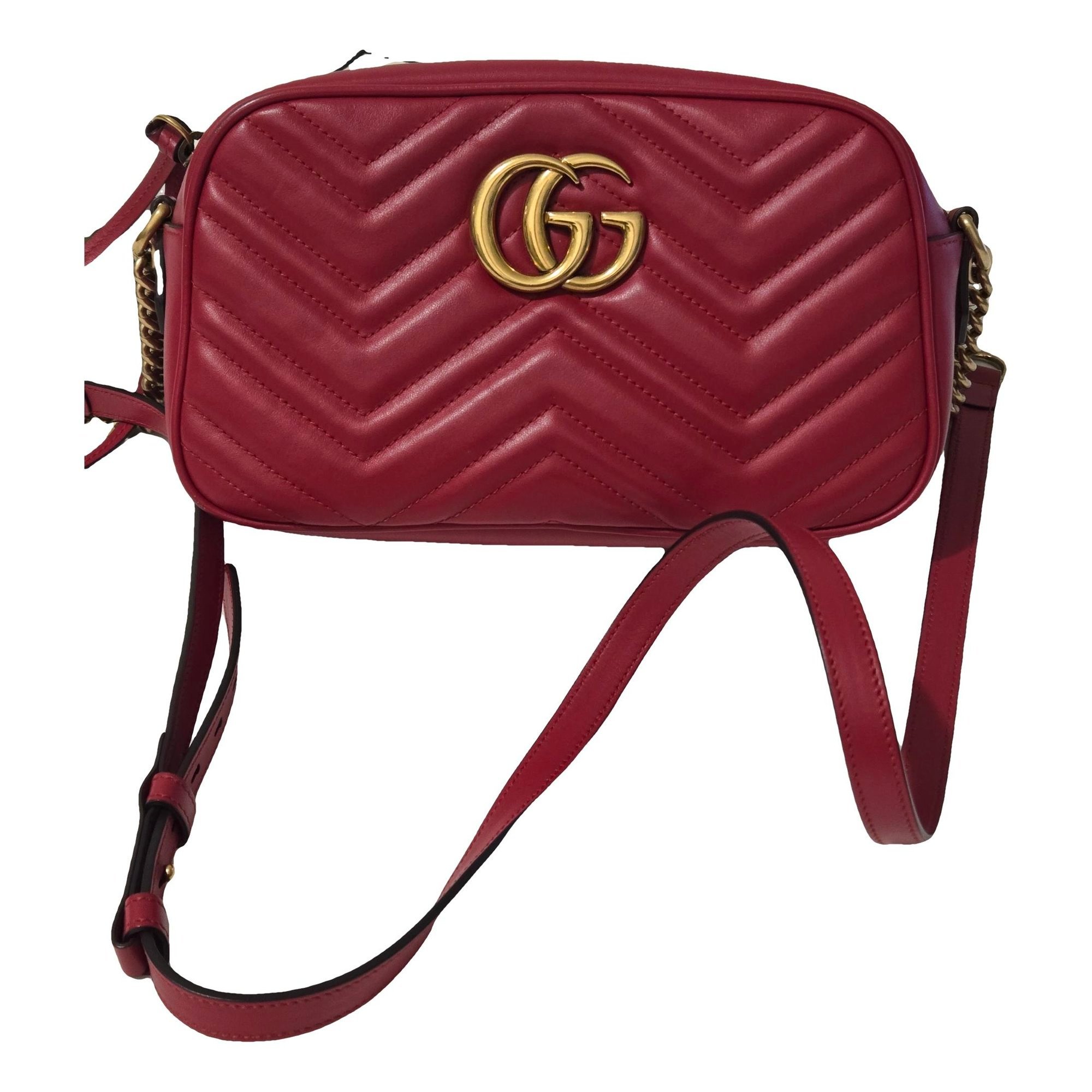 Pearly GG Marmont leather crossbody bag