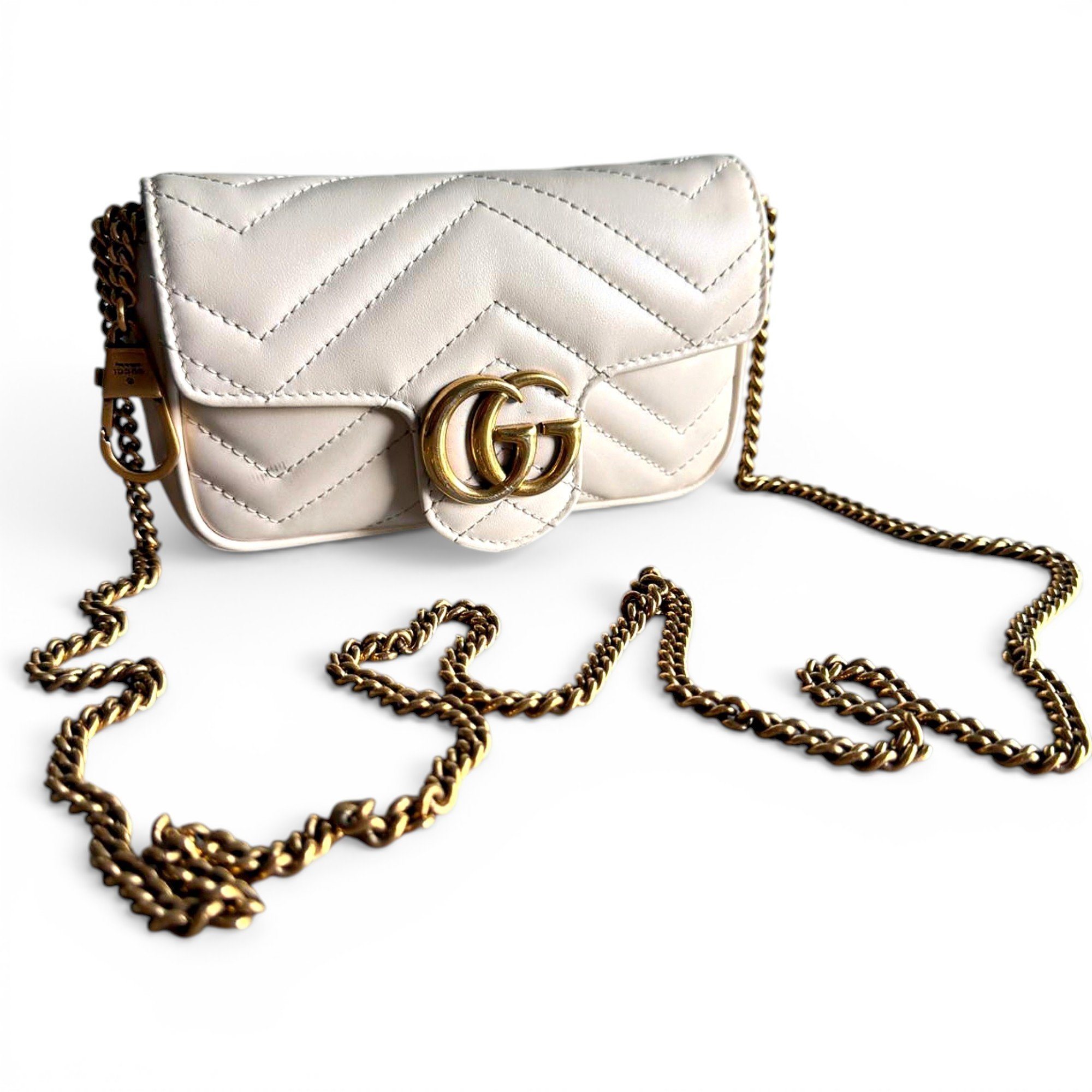 GG Marmont Flap leather crossbody bag