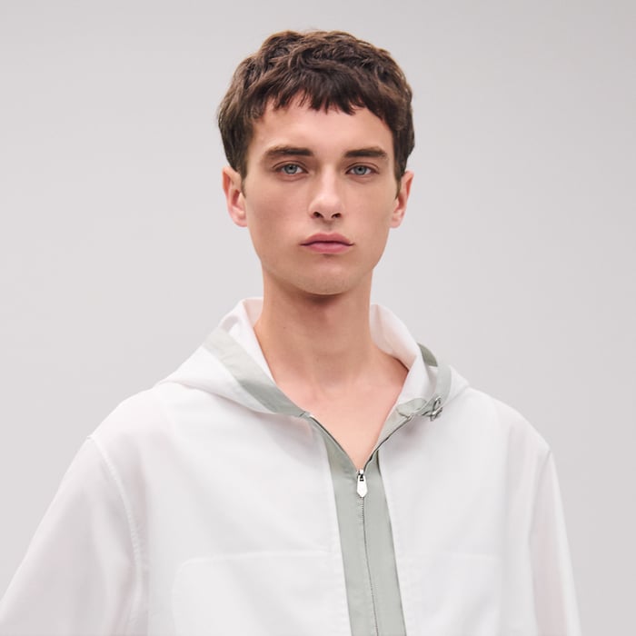 Blanc "Twin Bicolore" Hooded Jacket