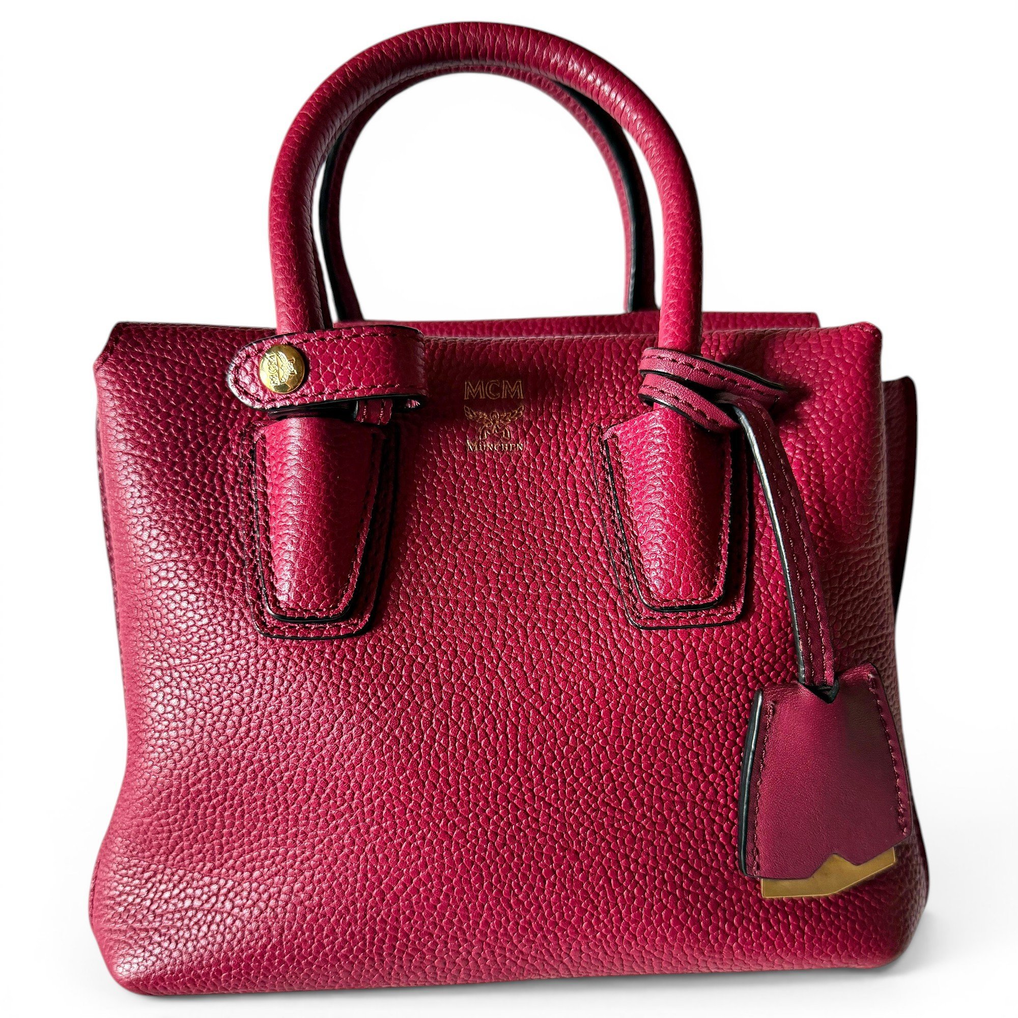 Boston leather handbag