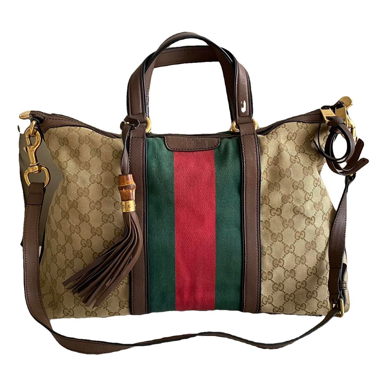 Boston leather handbag