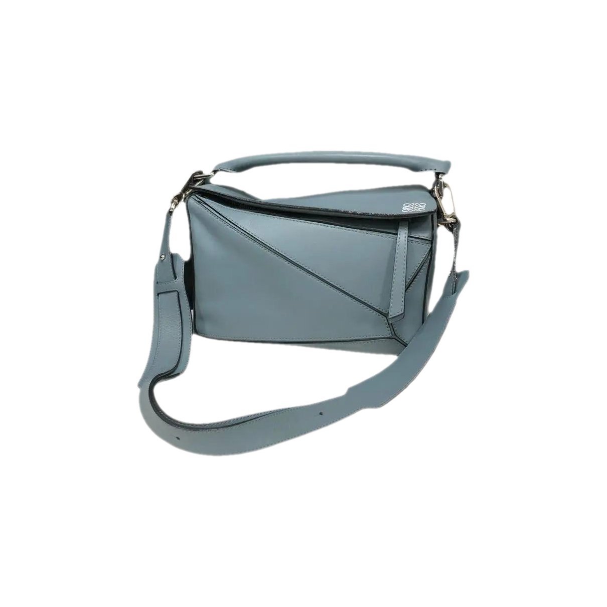 Puzzle leather crossbody bag