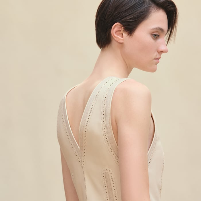 Dress With Perforated Details