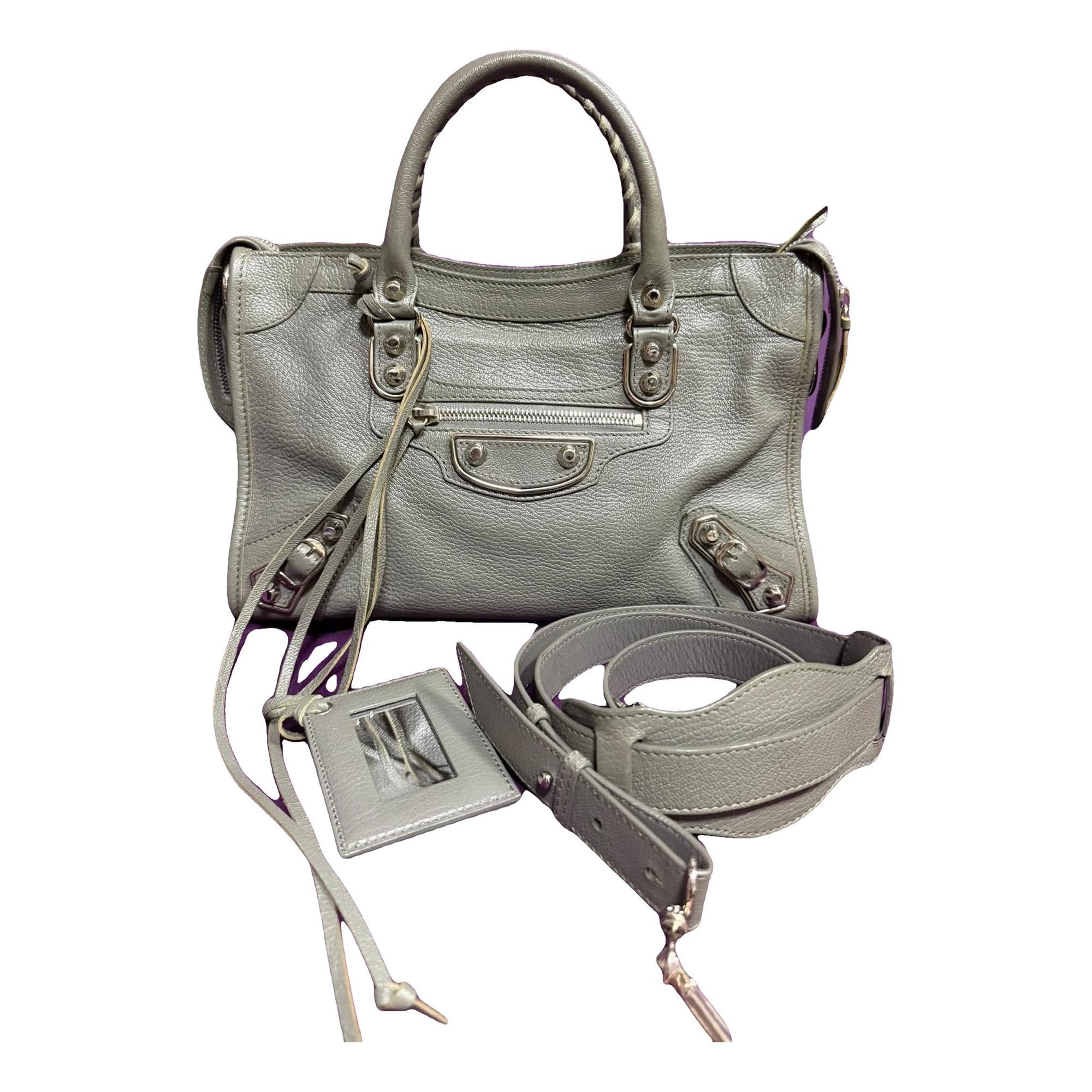 Classic Metalic leather crossbody bag