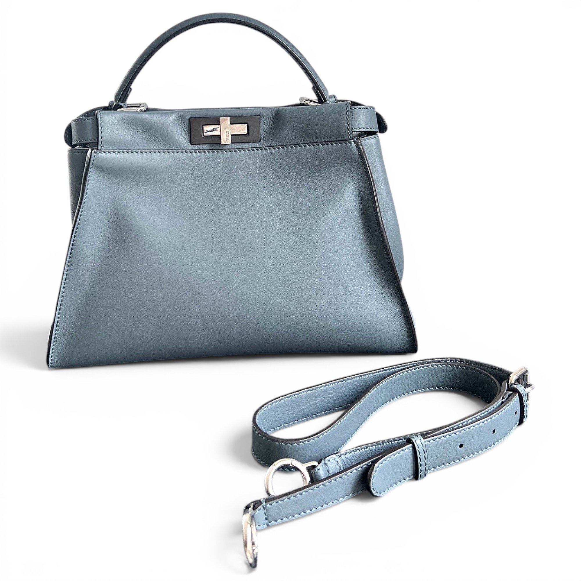 Peekaboo leather handbag