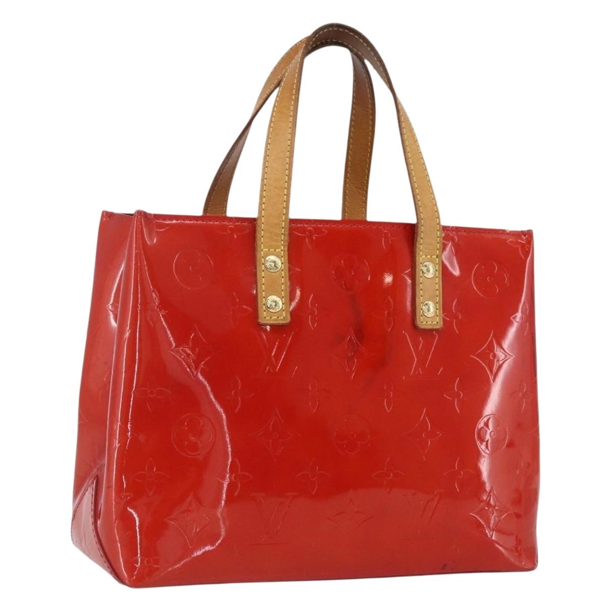 Reade patent leather handbag