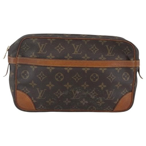 Leather clutch bag