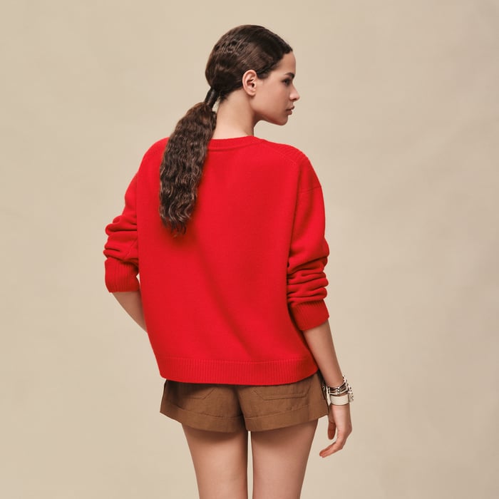 Rouge Amazone Cashmere Long-sleeve Sweater