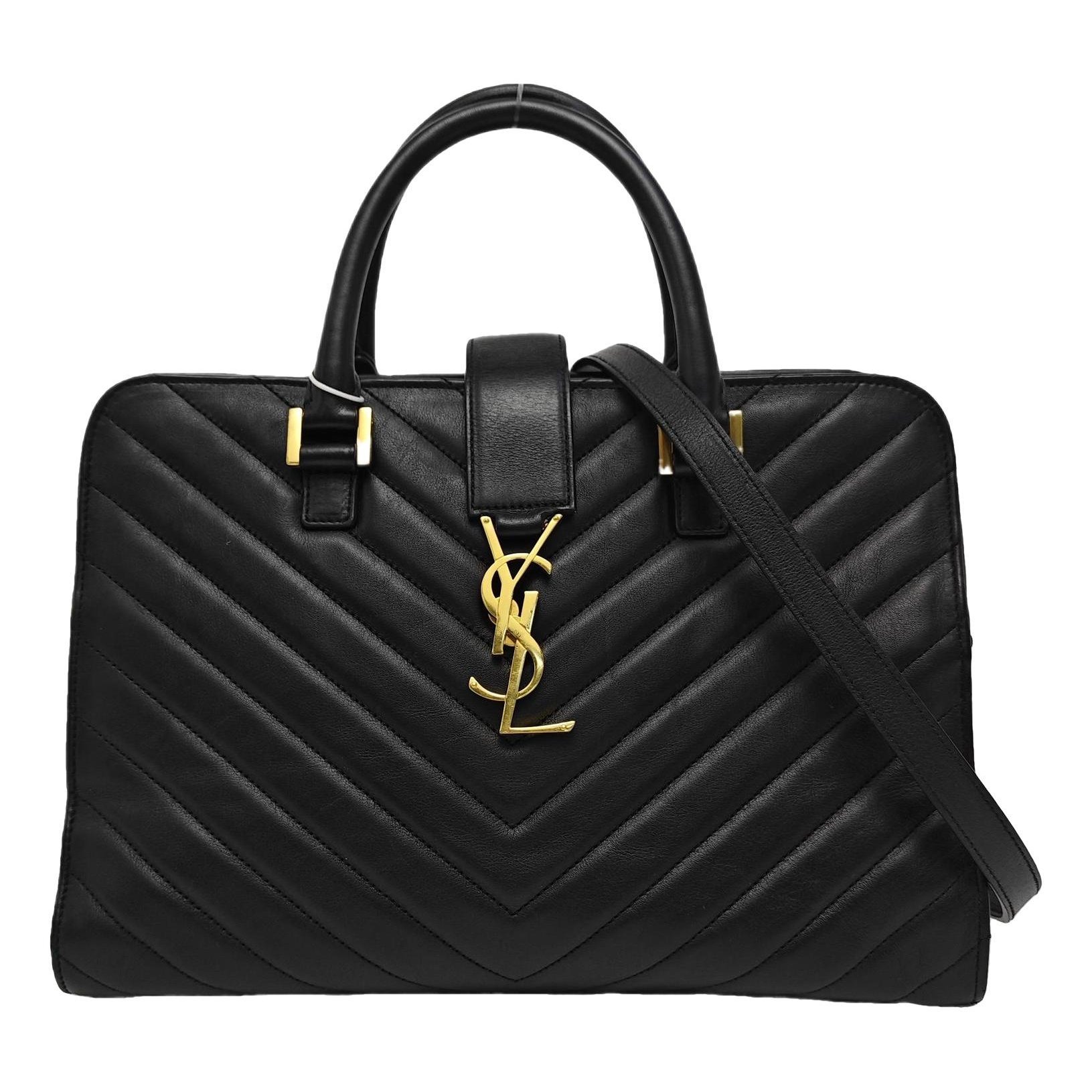 Shopping monogramme leather handbag