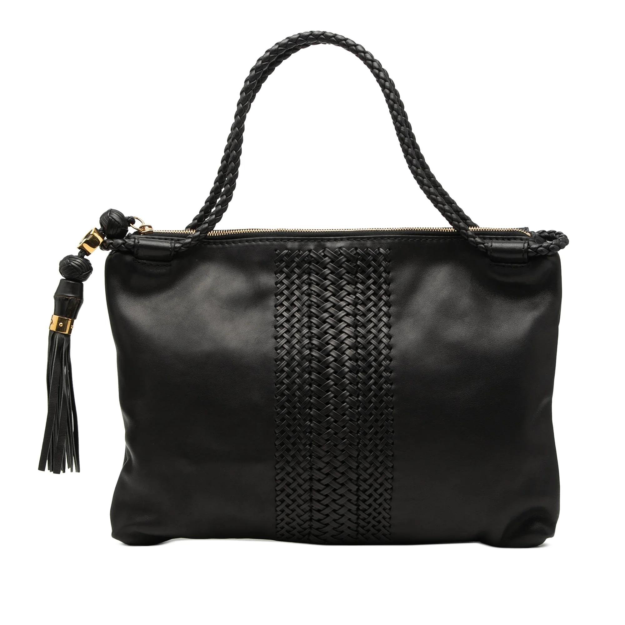 Bamboo leather tote