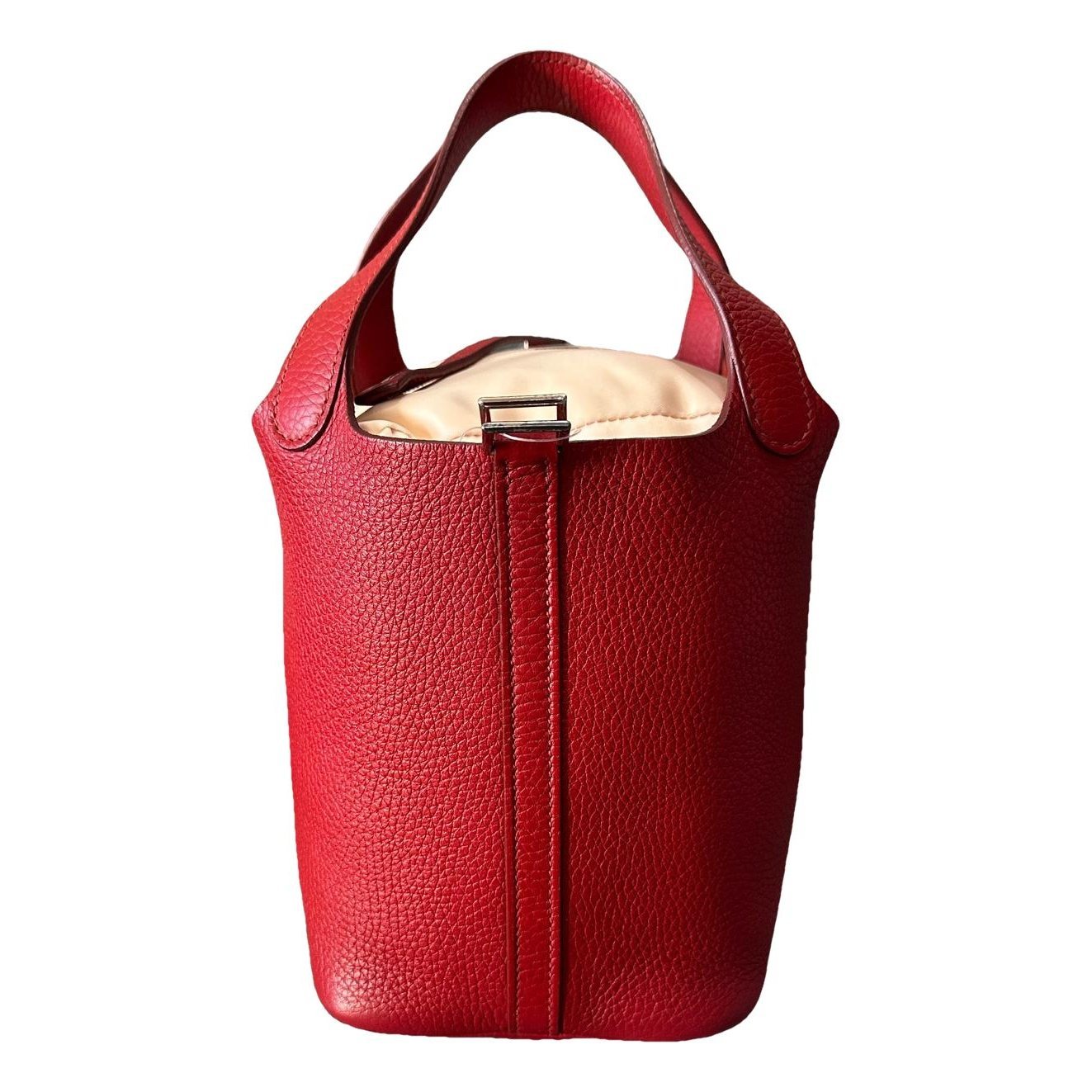 Picotin leather tote