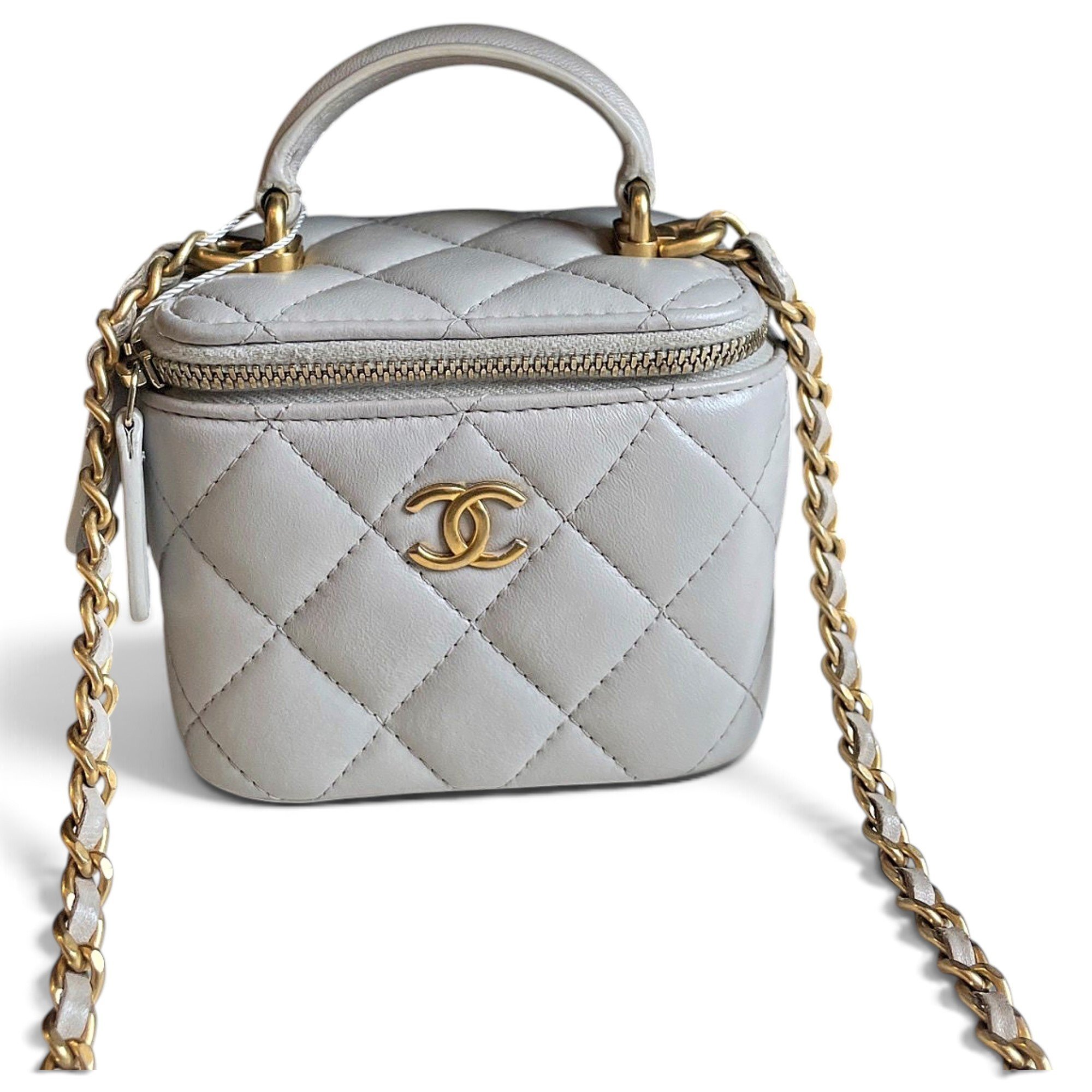 Trendy CC Vanity leather handbag