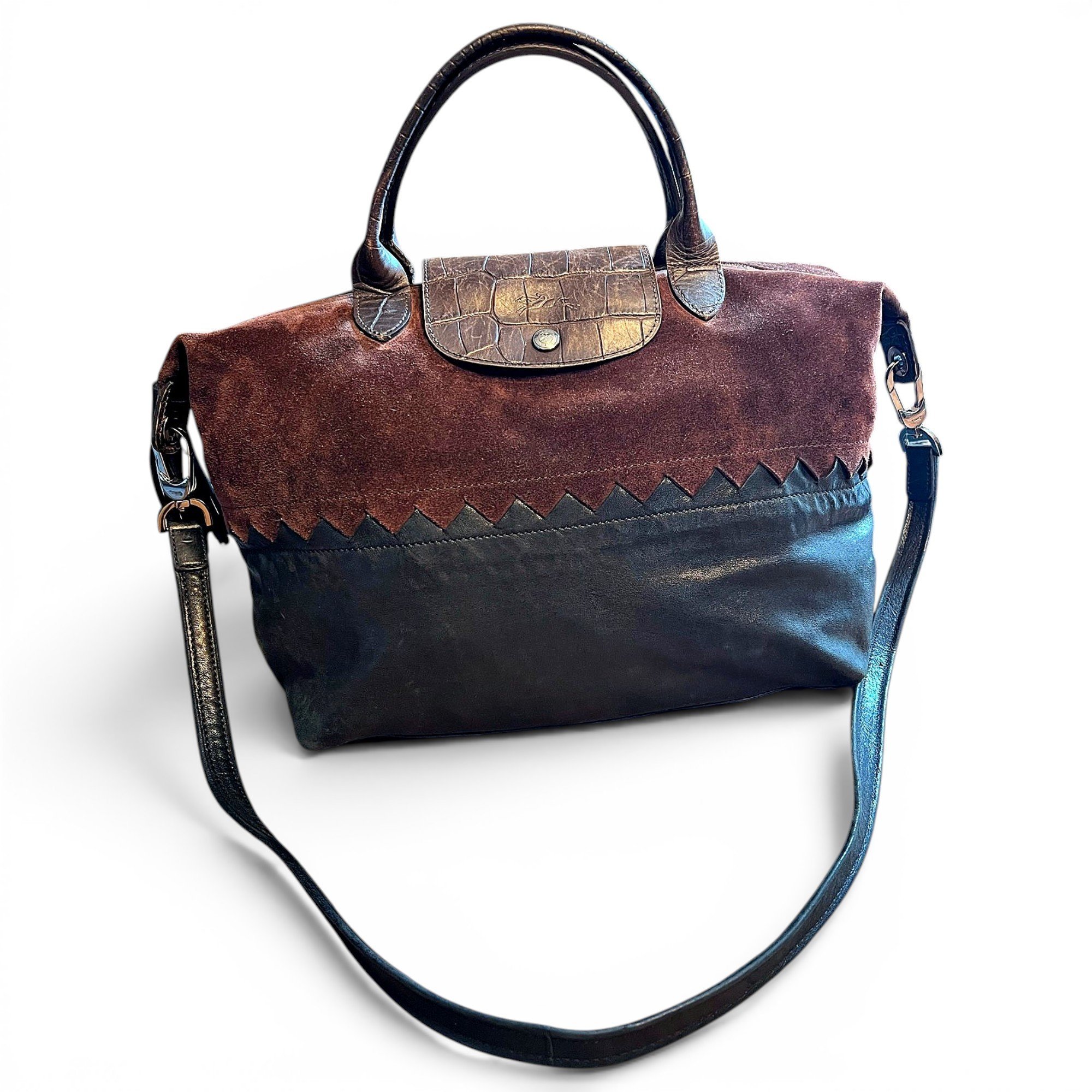 Pliage leather handbag
