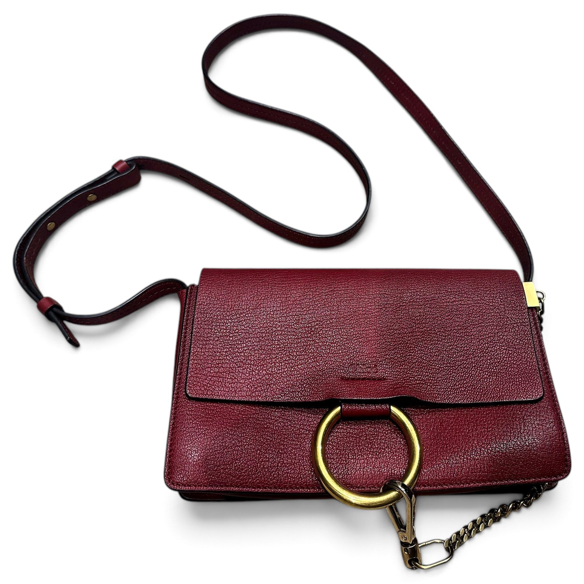 Faye leather crossbody bag