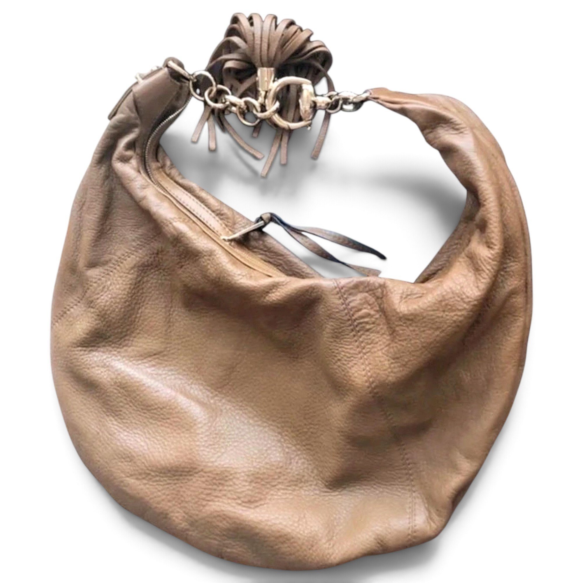 Hobo leather handbag