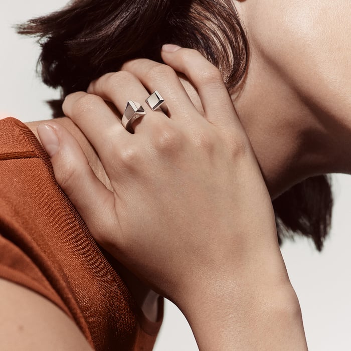 Sans Coloris Clou De Forge Ring, Large Model