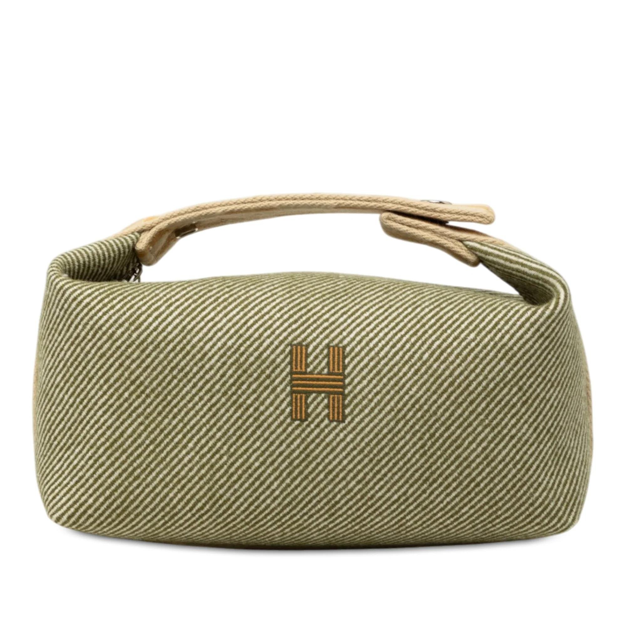 H leather handbag