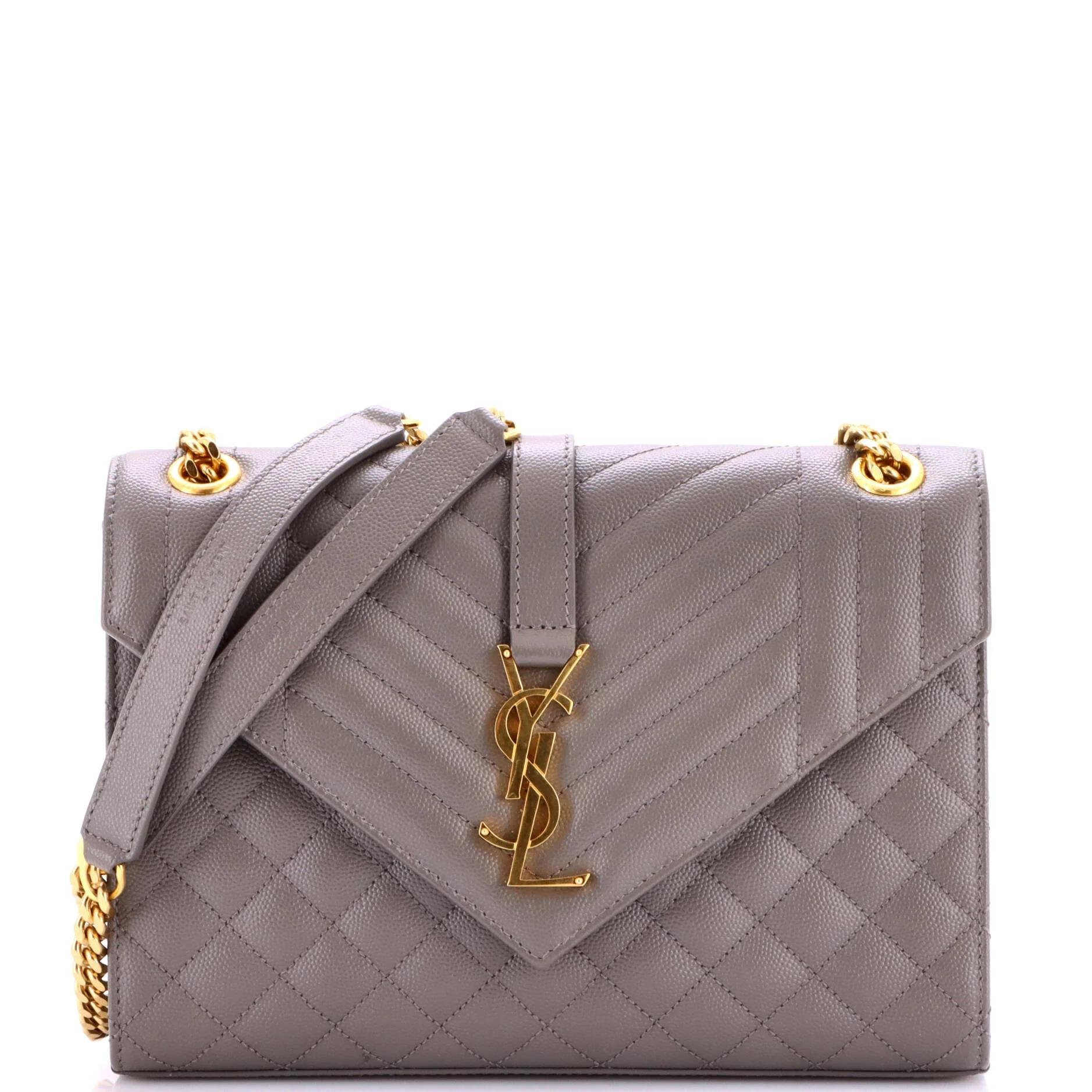 Envelope leather handbag