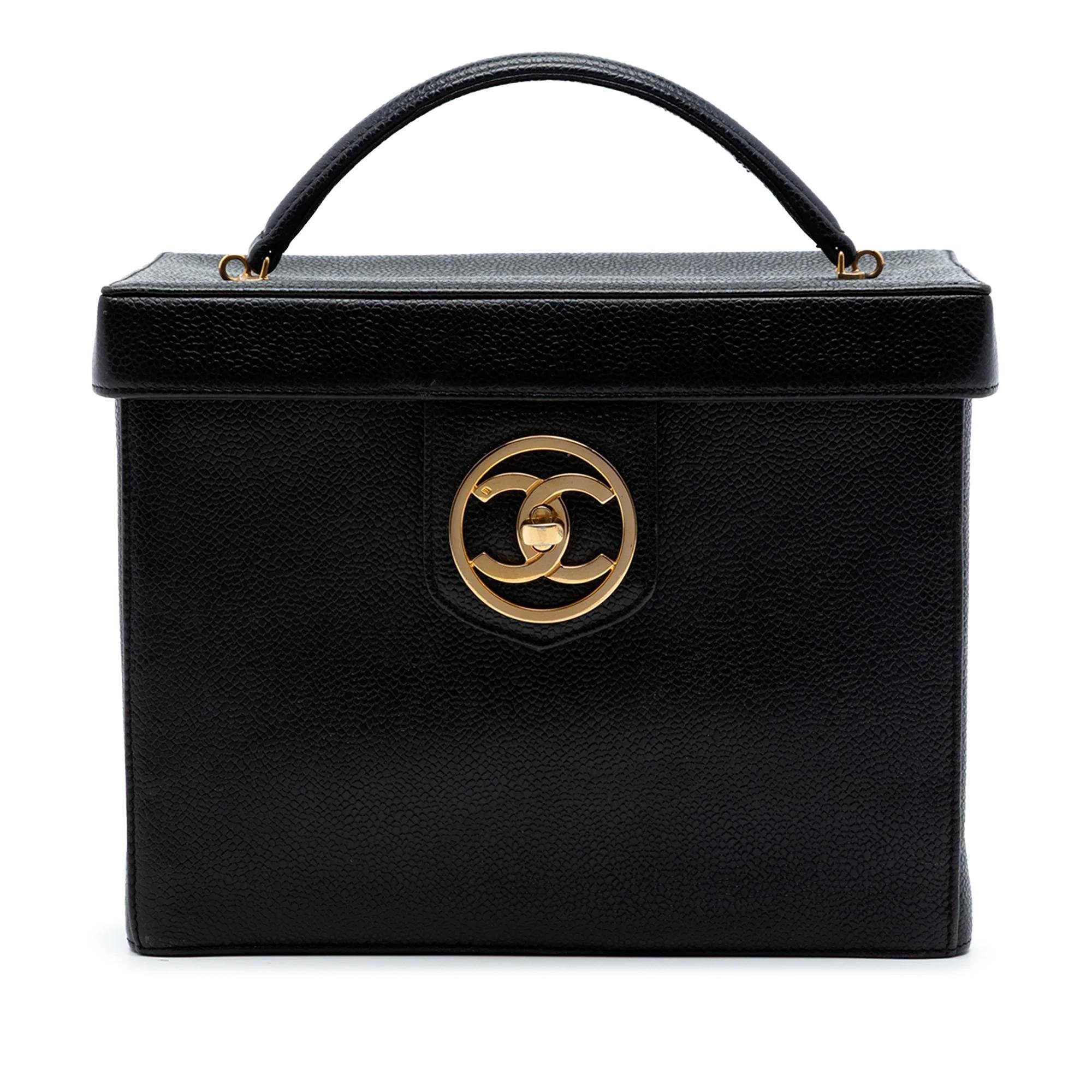 Vanity leather handbag