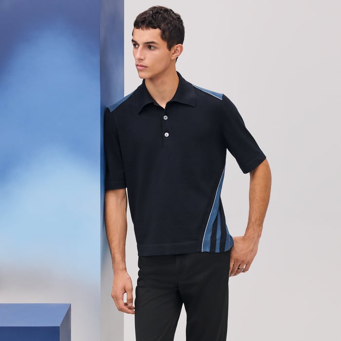 마린 “coutures Inversees Sport” 폴로 셔츠