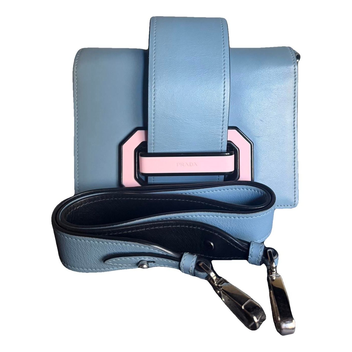 Ribbon leather crossbody bag