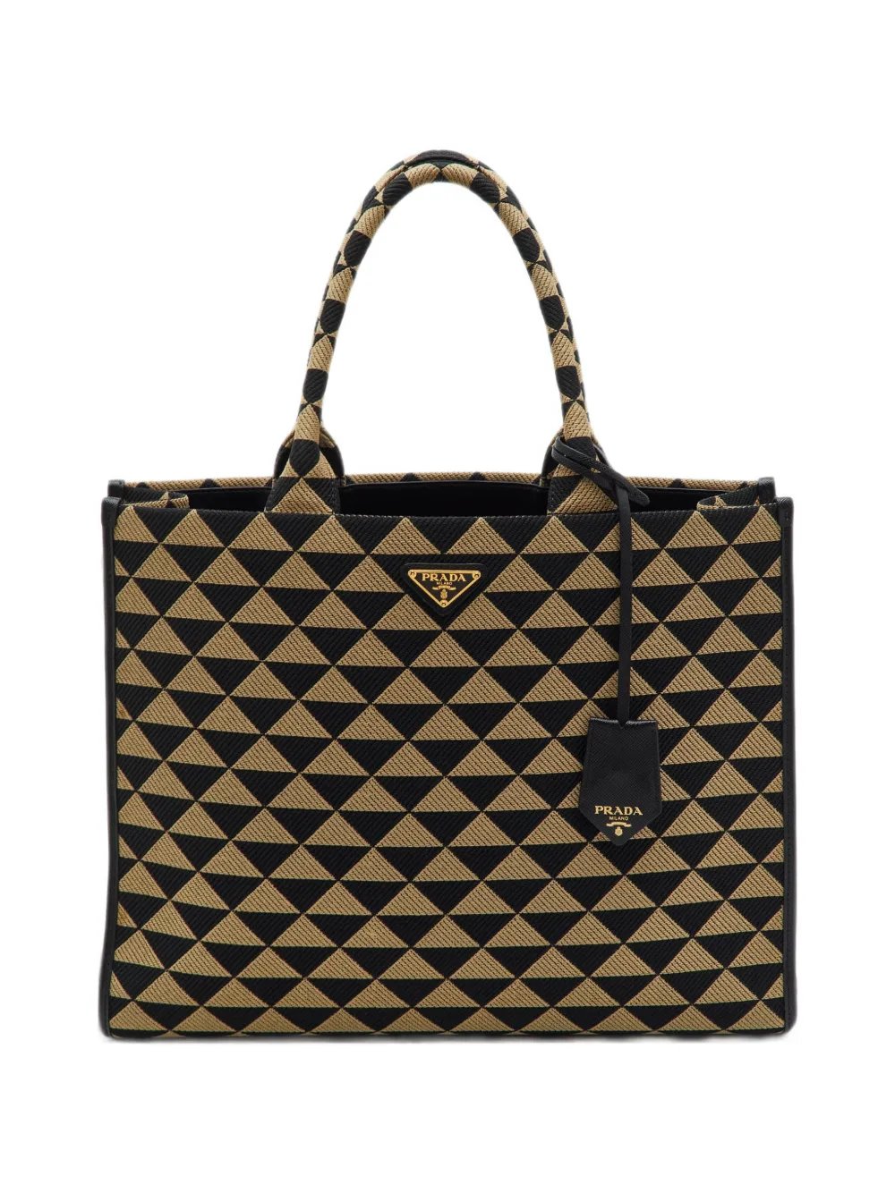 Triangolo Symbole Saffiano leather tote bag