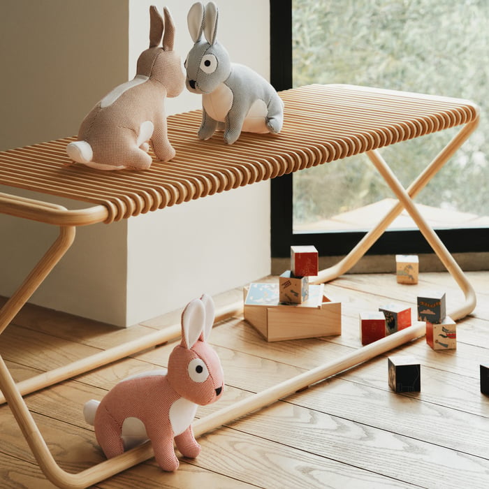 Bleu Nattier Celestin Rabbit Plush