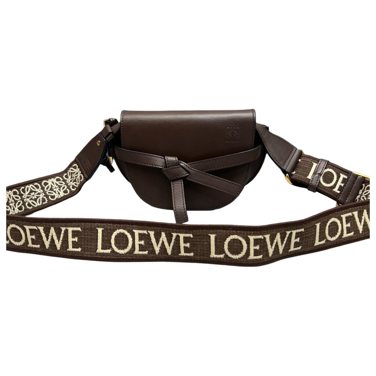 Gate leather crossbody bag