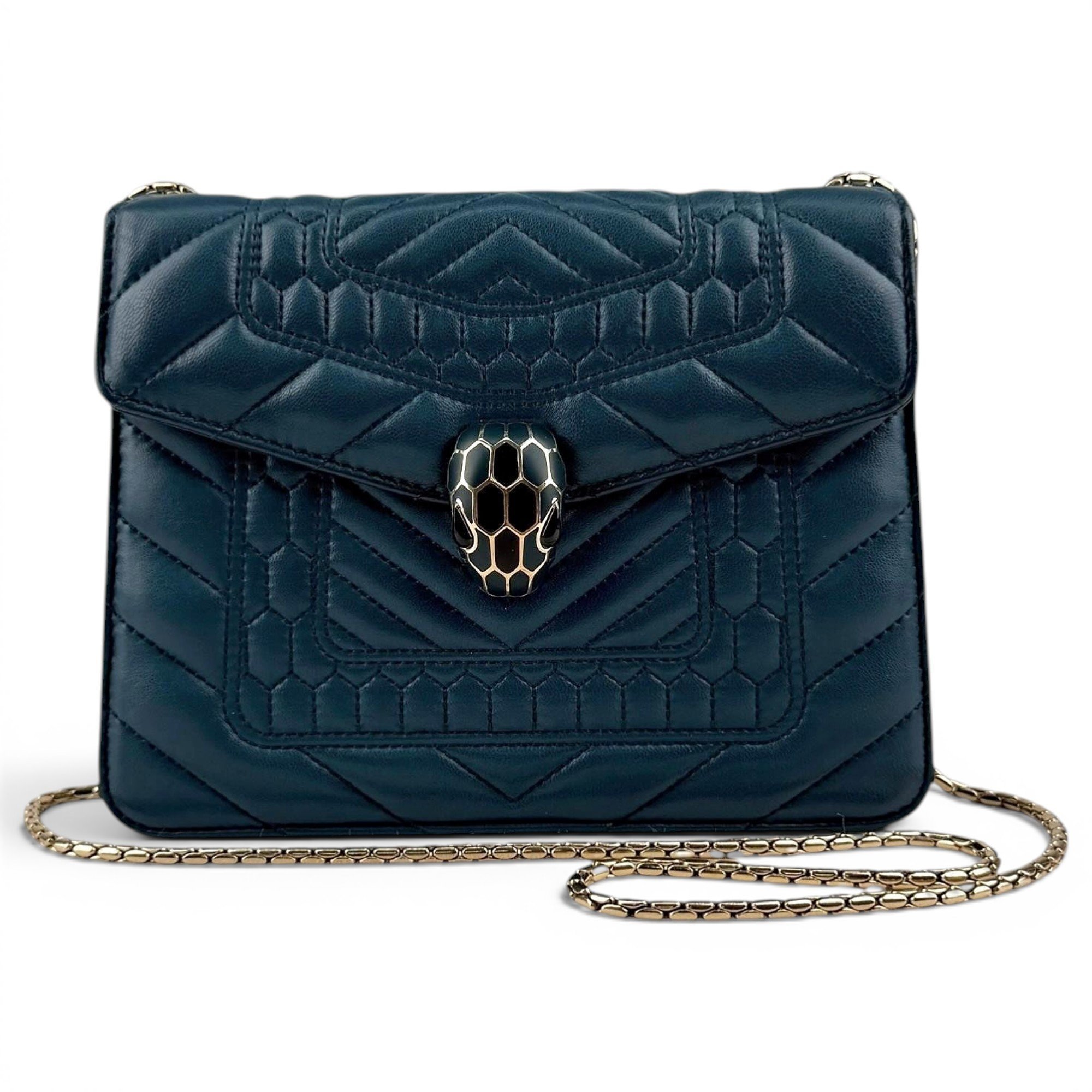 Bvlgari Serpenti leather handbag