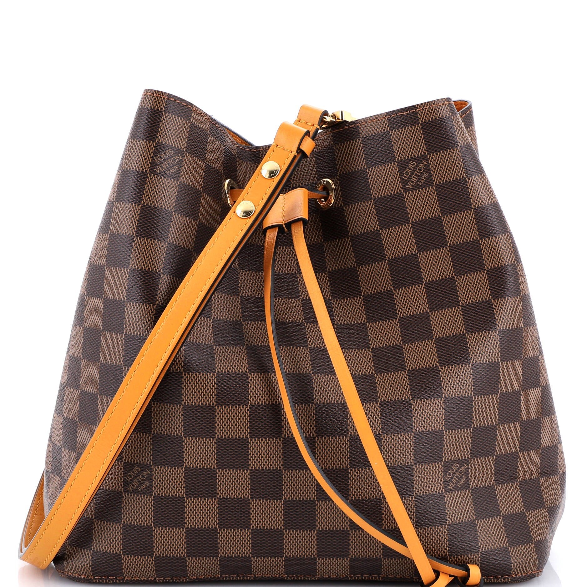 Louis Vuitton NeoNoe Handbag Damier with Leather MM