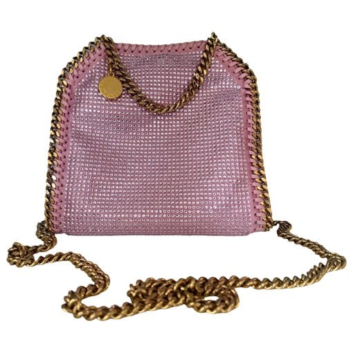 Stella McCartney Falabella glitter clutch bag