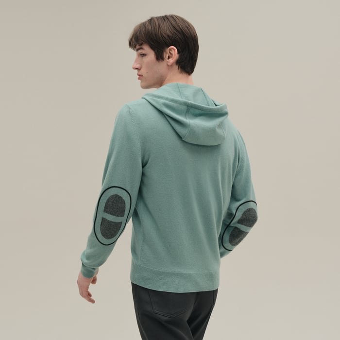 Céladon Cashmere "Maillon Chaine d'Ancre" Hooded Jacket