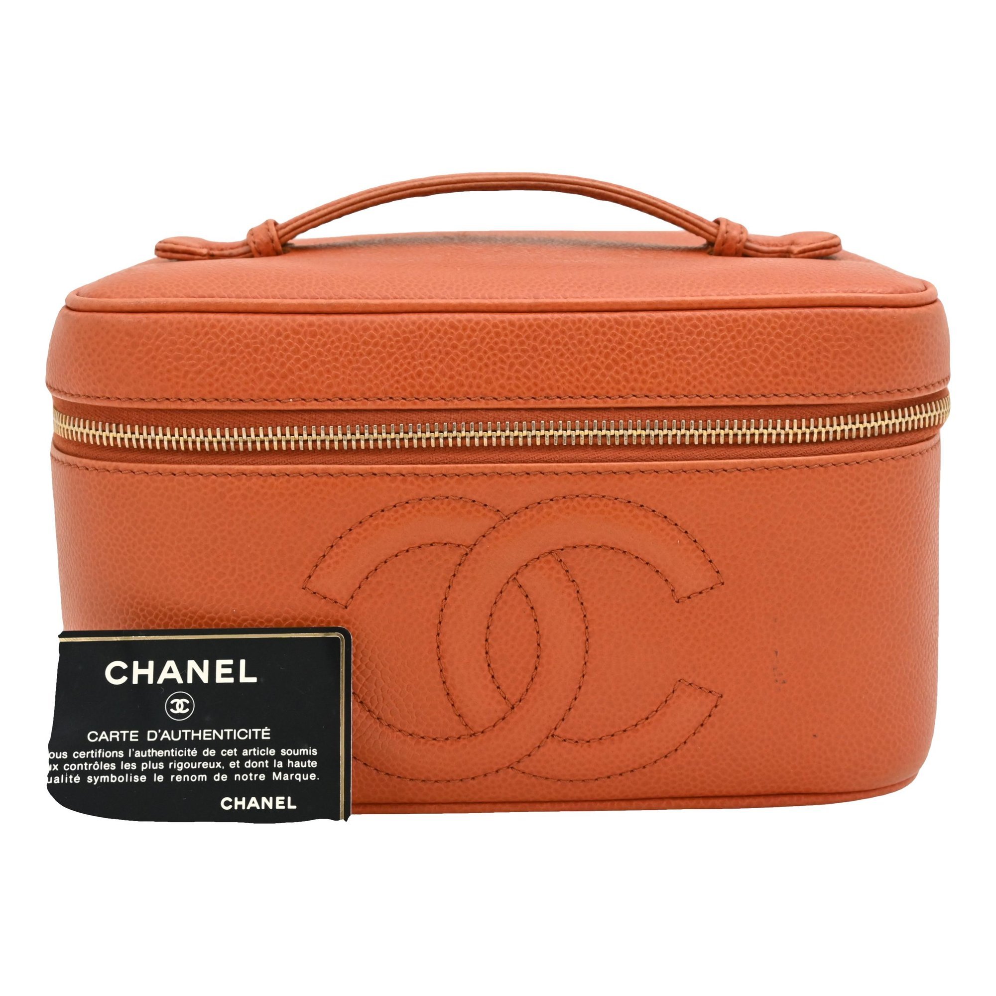 Leather vanity case