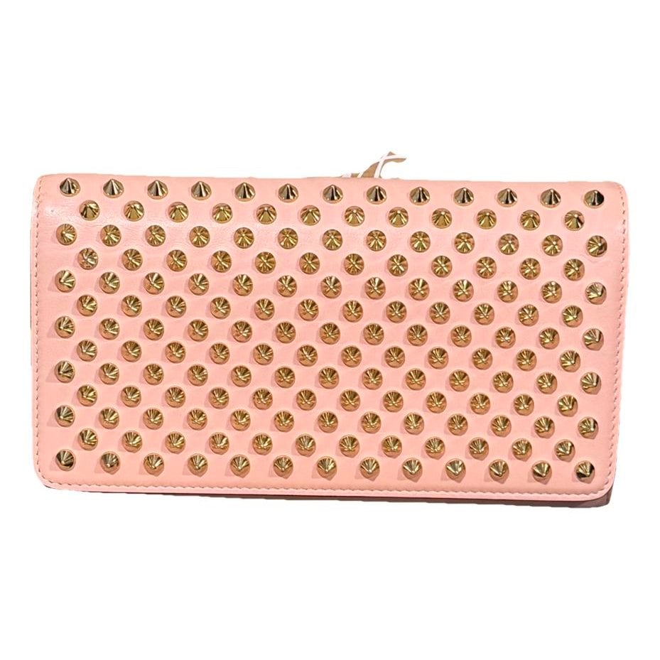 Leather clutch bag