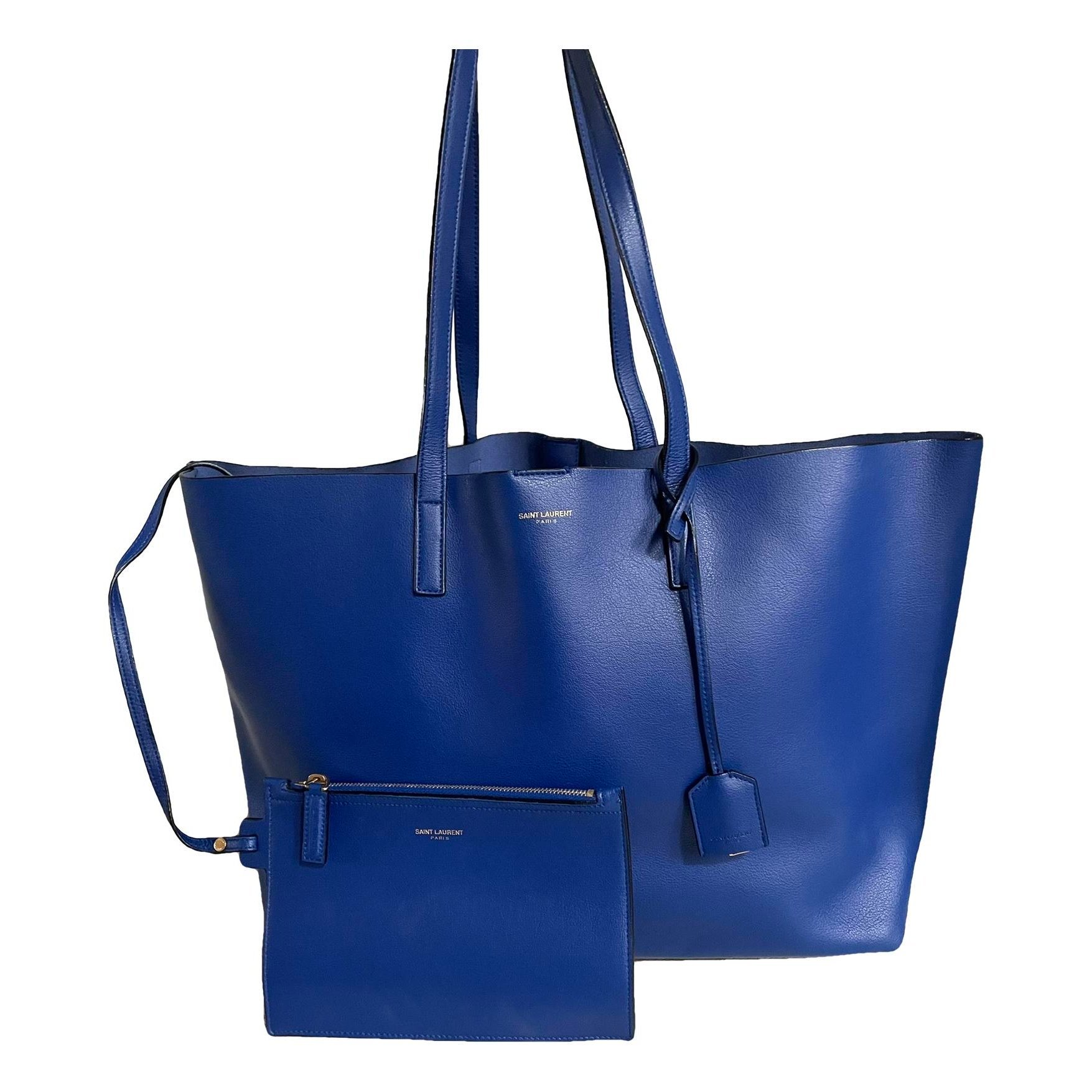 Shopping leather handbag