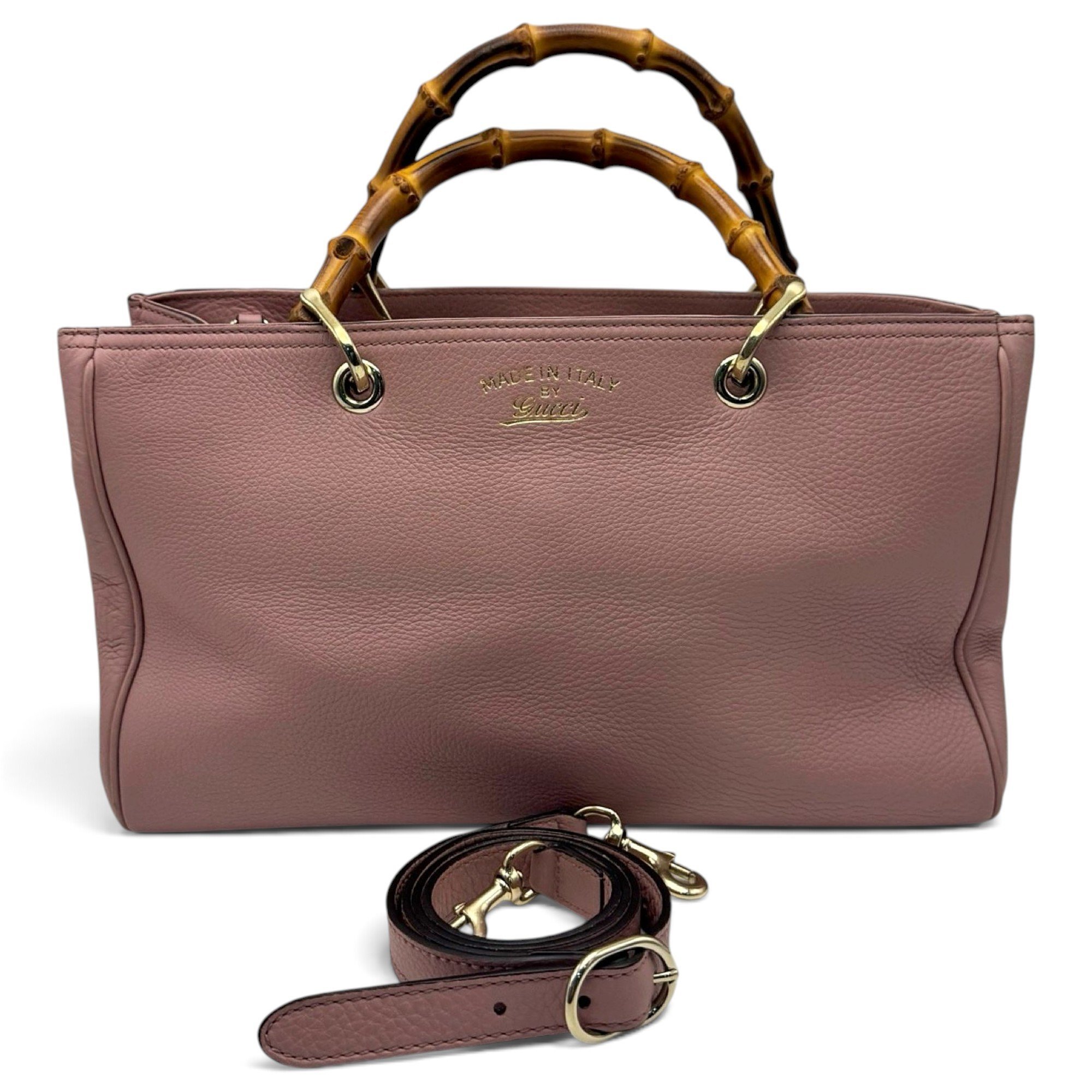 Bamboo Shopper leather tote