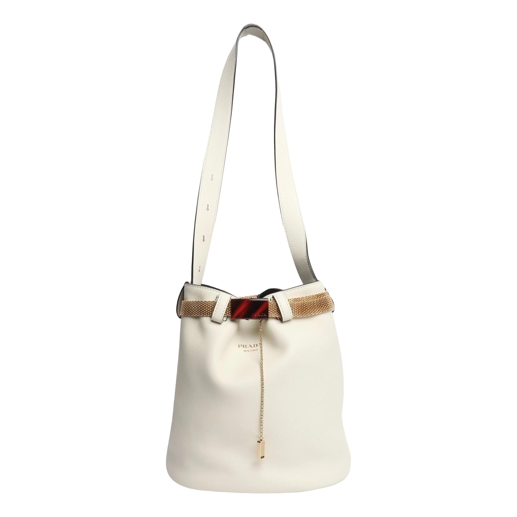 Buckle leather bag