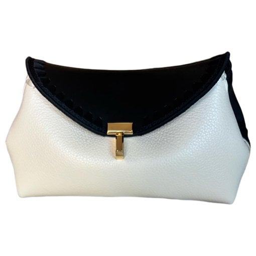 T-Lock leather clutch bag