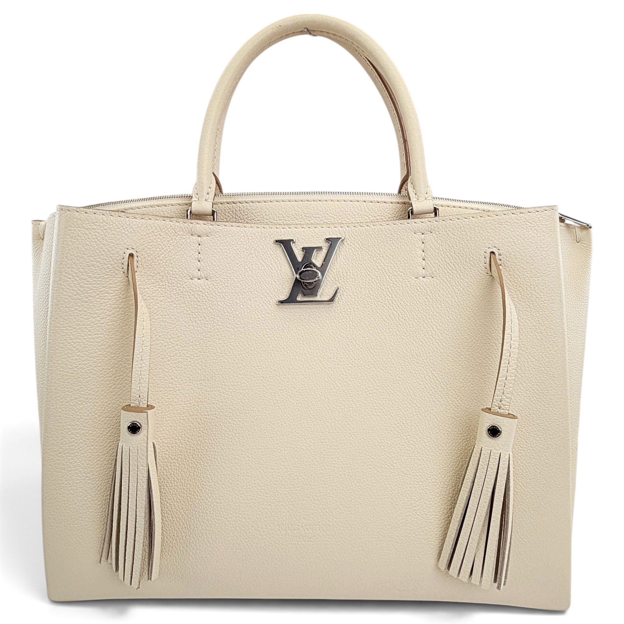 Lockme leather tote