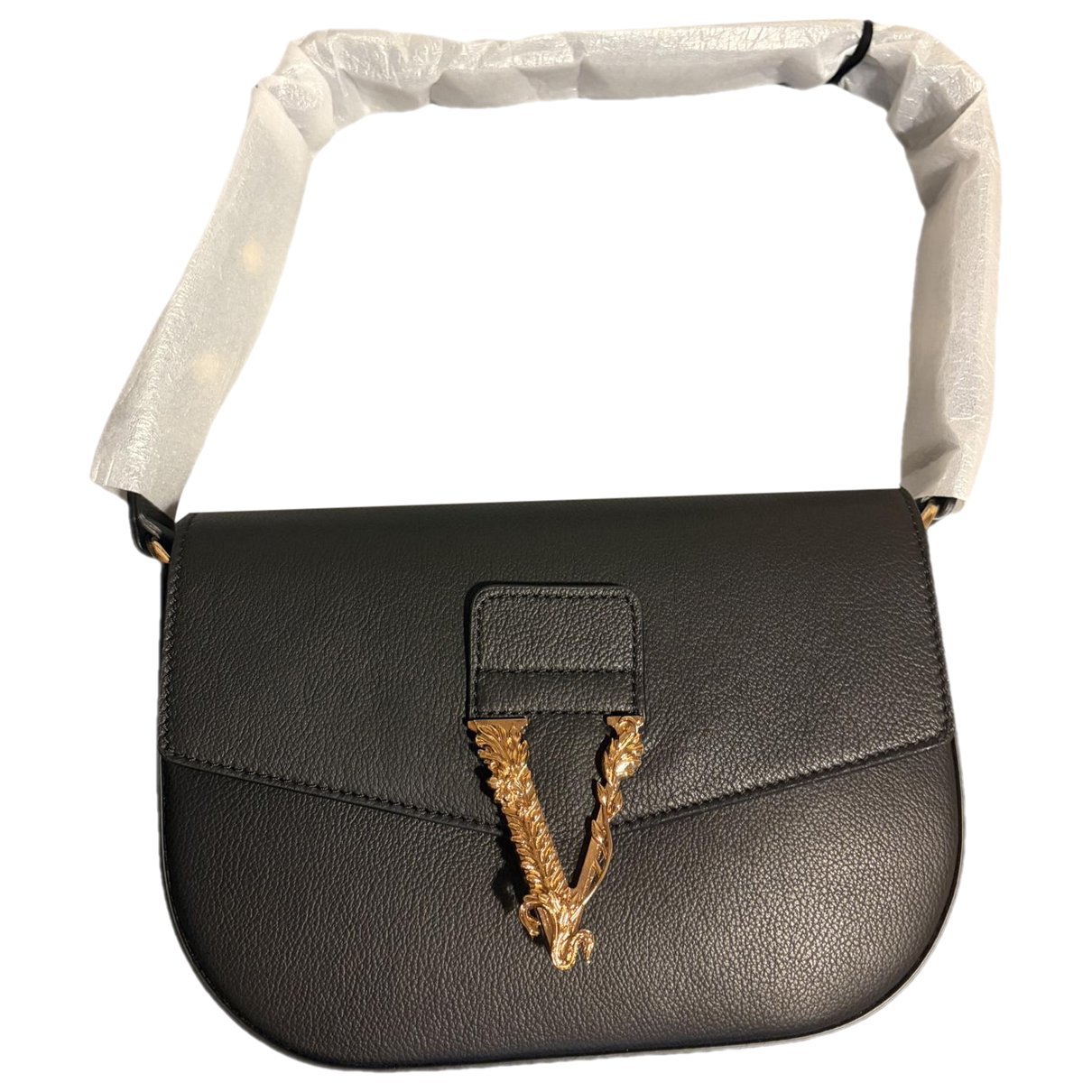 Versace Virtus leather handbag