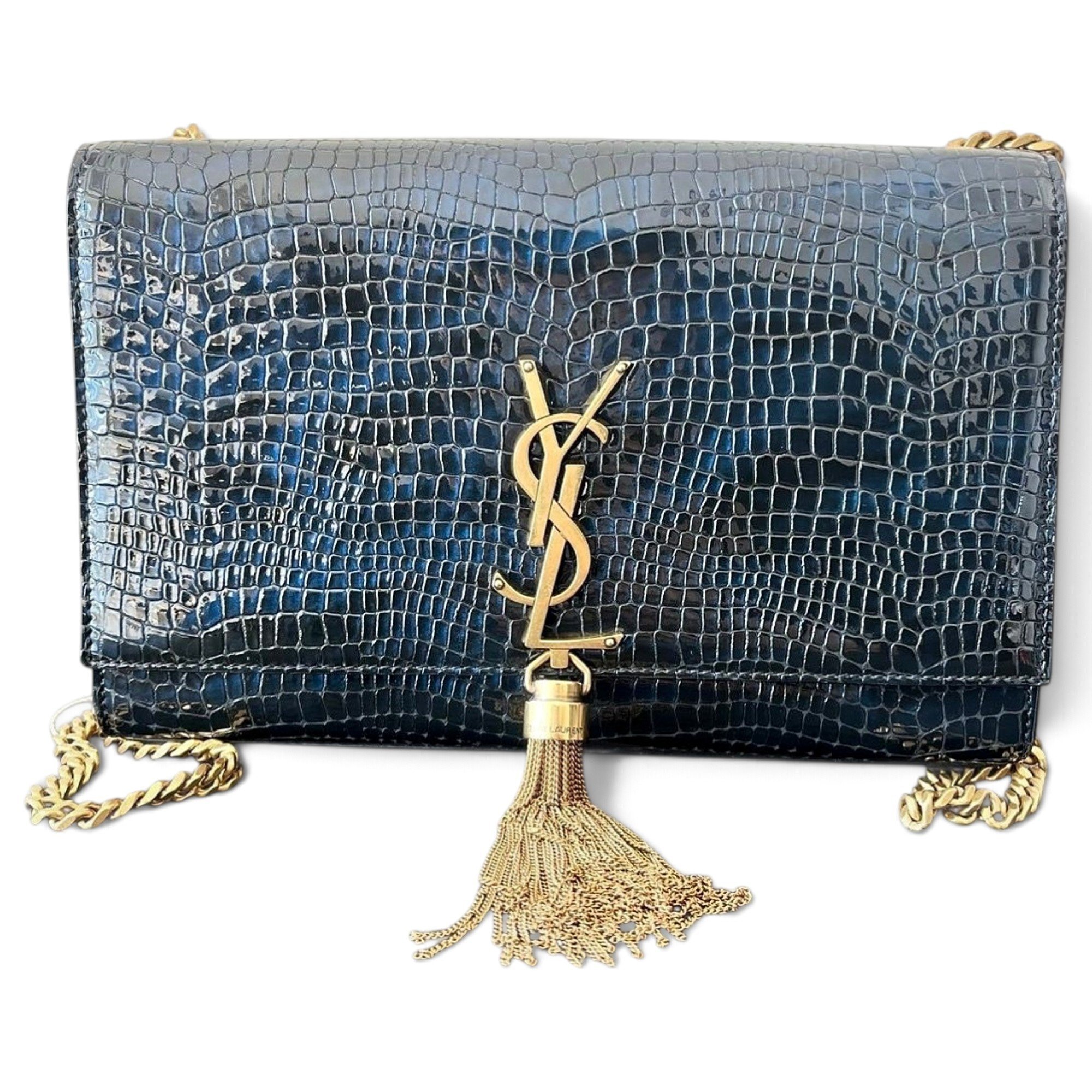 Kate monogramme patent leather handbag