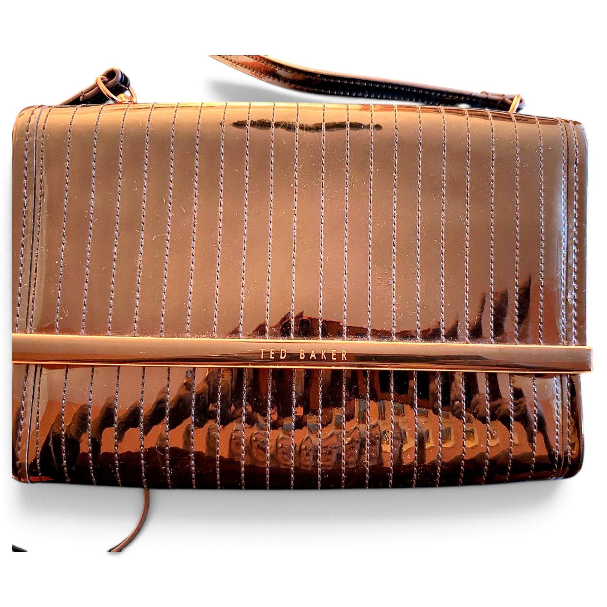Patent leather crossbody bag