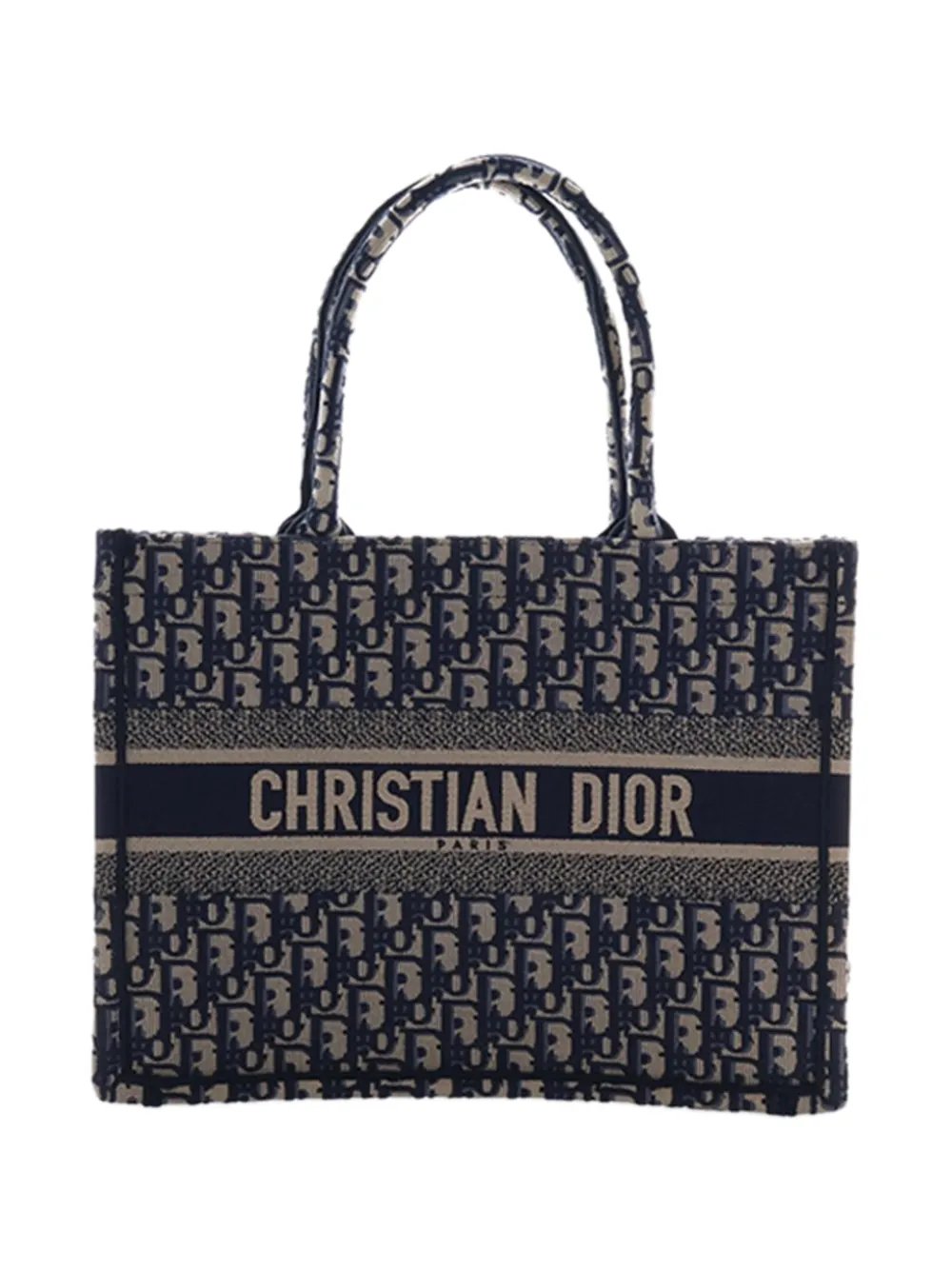 2024 Medium Oblique Embroidered Canvas Book tote bag