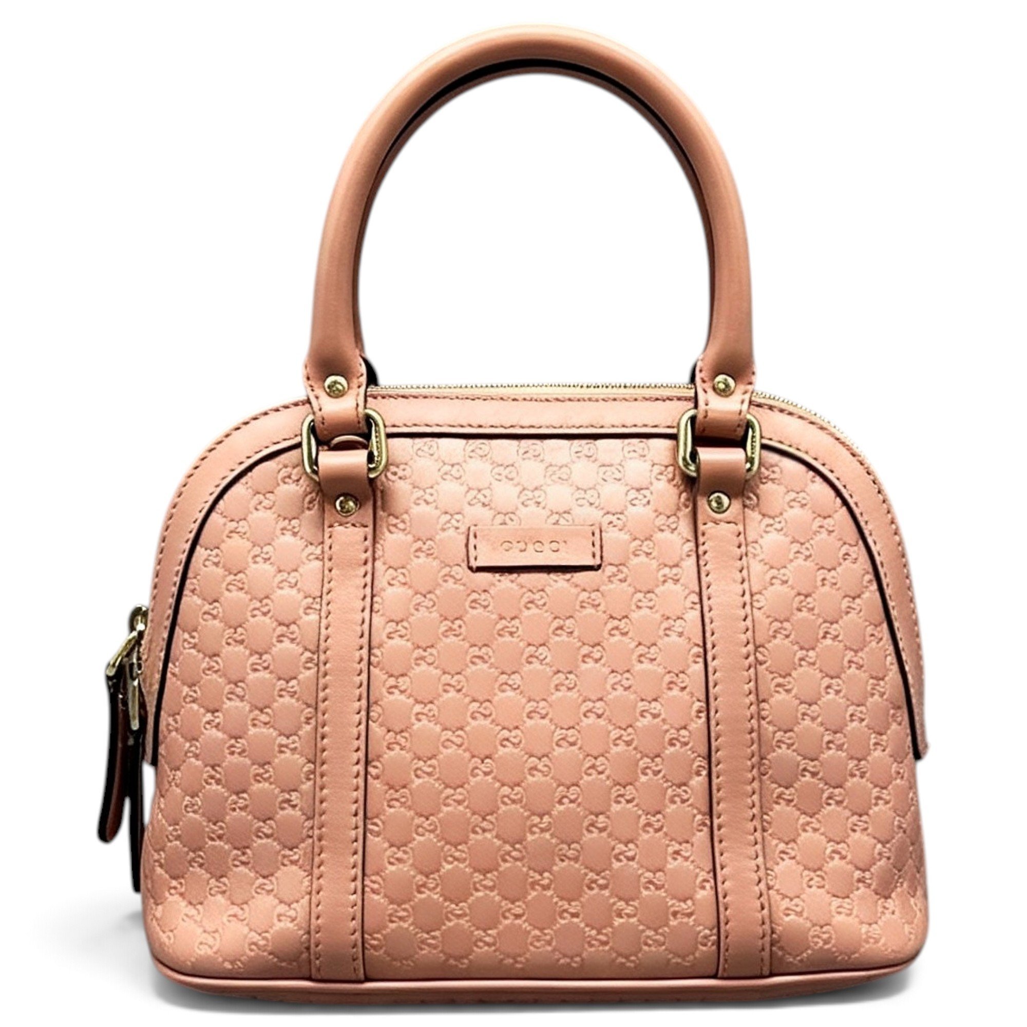 Dôme leather handbag