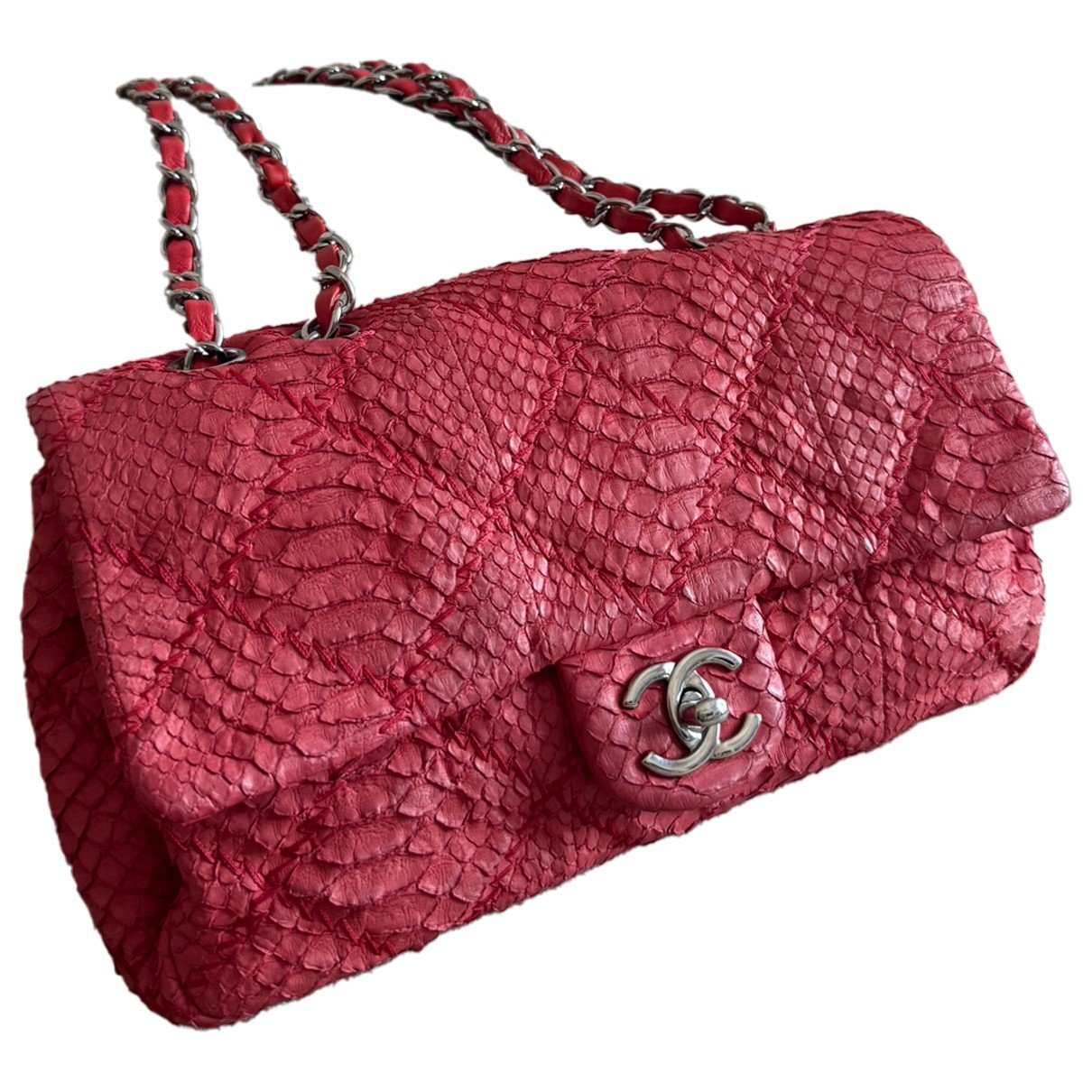 Trendy CC Flap leather handbag