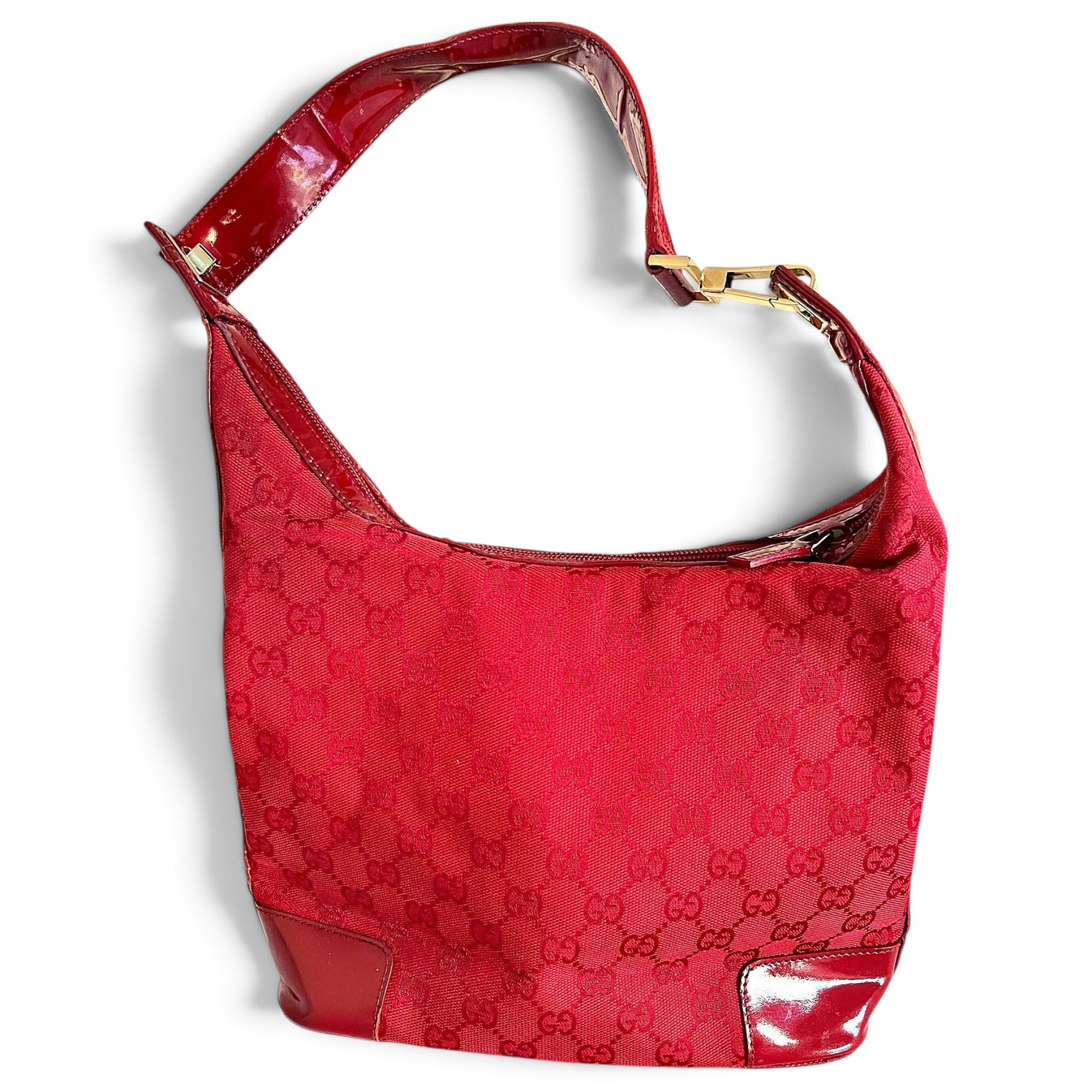 Hobo patent leather handbag