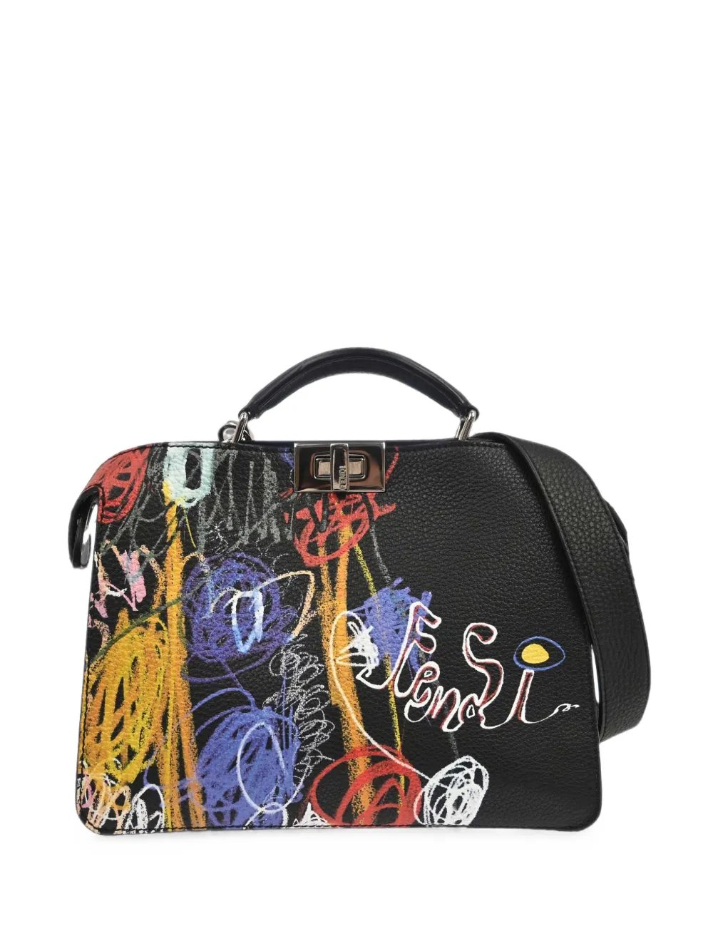 2010-2020s Peekaboo logo-print shoulder bag