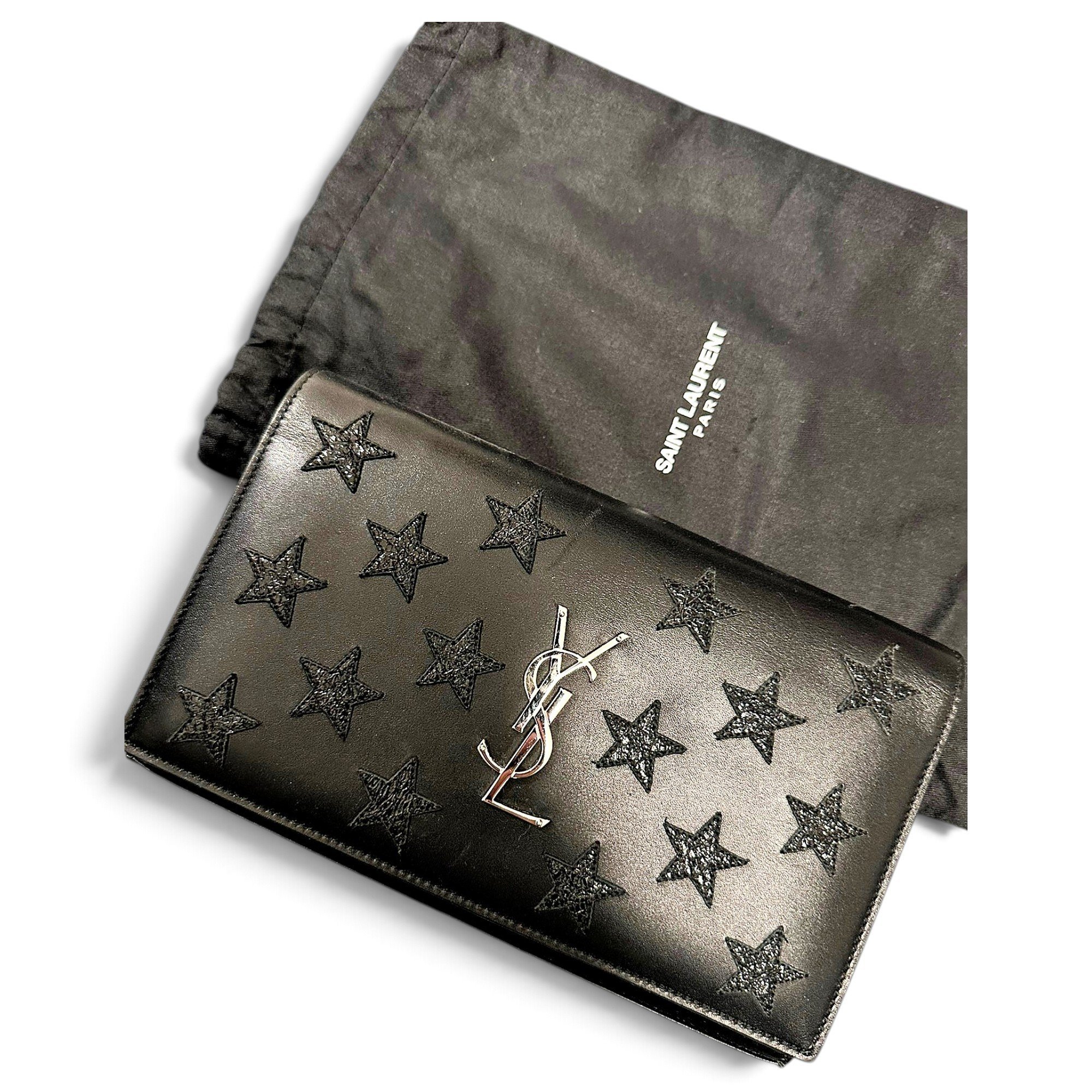 Kate monogramme leather clutch bag